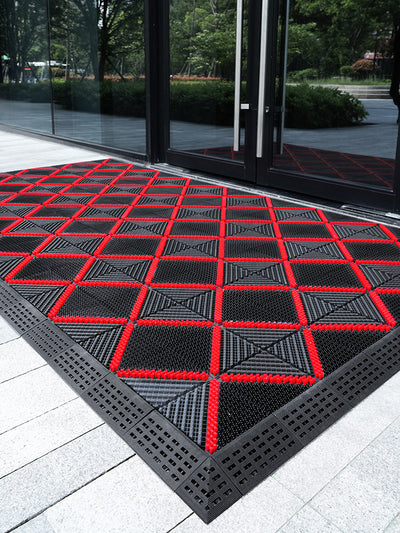 Earth Removing Outdoor Courtyard Plastic Doorway Non-Slip Floor Mat