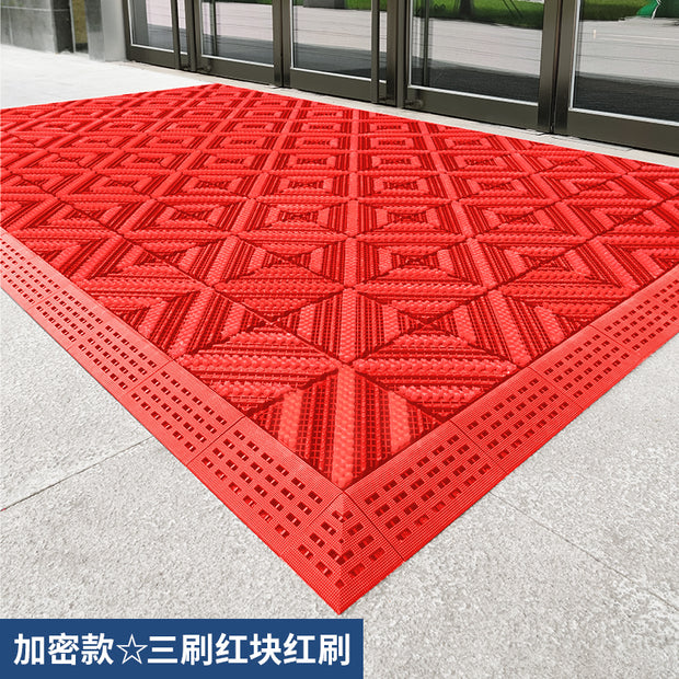 Earth Removing Outdoor Courtyard Plastic Doorway Non-Slip Floor Mat