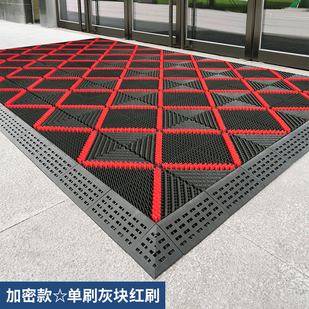 Earth Removing Outdoor Courtyard Plastic Doorway Non-Slip Floor Mat