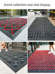 Earth Removing Outdoor Courtyard Plastic Doorway Non-Slip Floor Mat