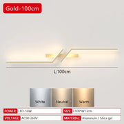 Modern LED Wall Lamp Minimalist Led 13W-18W Light Bedroom Bedside Long Strip Wall Sconces Living Room Home Indoor Lighting