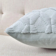 Soft Gray Plush Pillow Cover Cozy Cushion Cover 45x45cm Home Decor