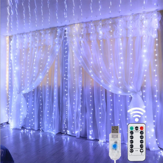 Wire Fairy Light 8 Modes Remote Control For Wedding Holiday Party Lighting