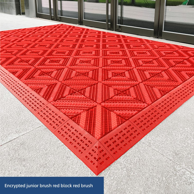 Earth Removing Outdoor Courtyard Plastic Doorway Non-Slip Floor Mat