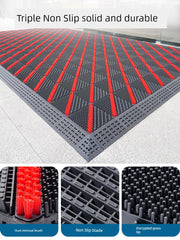 Earth Removing Outdoor Courtyard Plastic Doorway Non-Slip Floor Mat