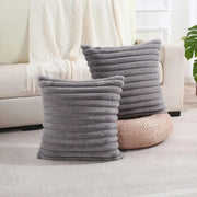 Cover Big Thick Striped Super Soft Solid Color Pillow Cover 45x45cm Sofa Decor Cushion Cover