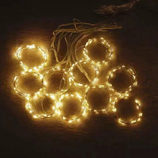 3x3m Curtain Garland on The Window USB Power Fairy Lights Festoon with Remote